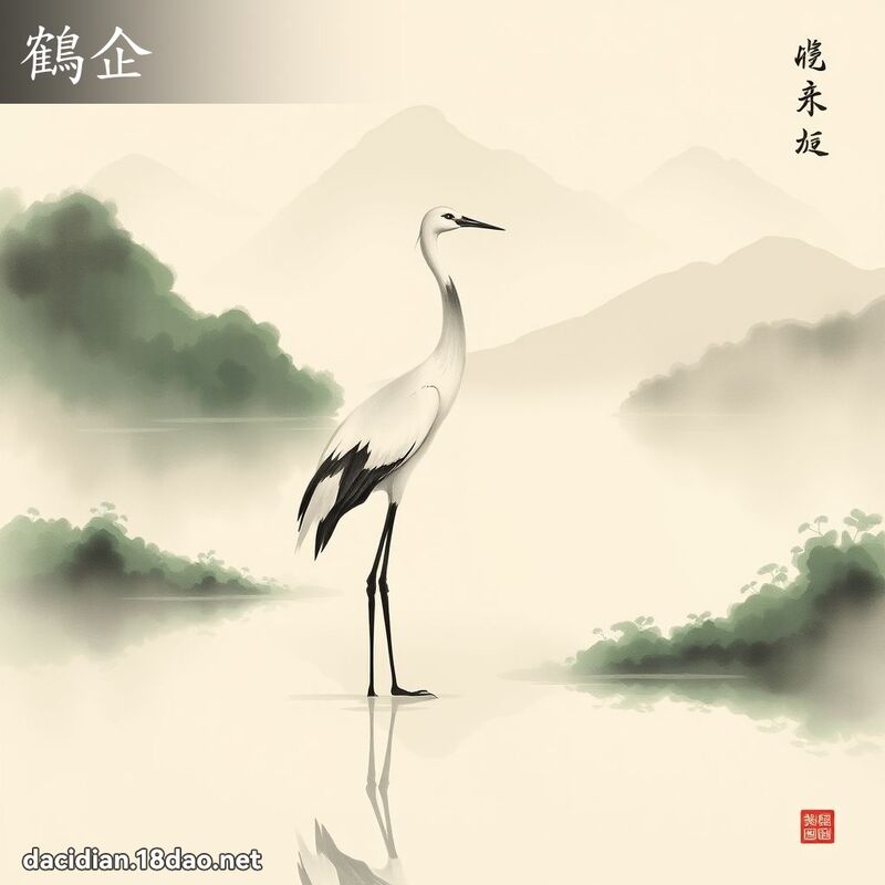 鹤企 - 国语大辞典配图