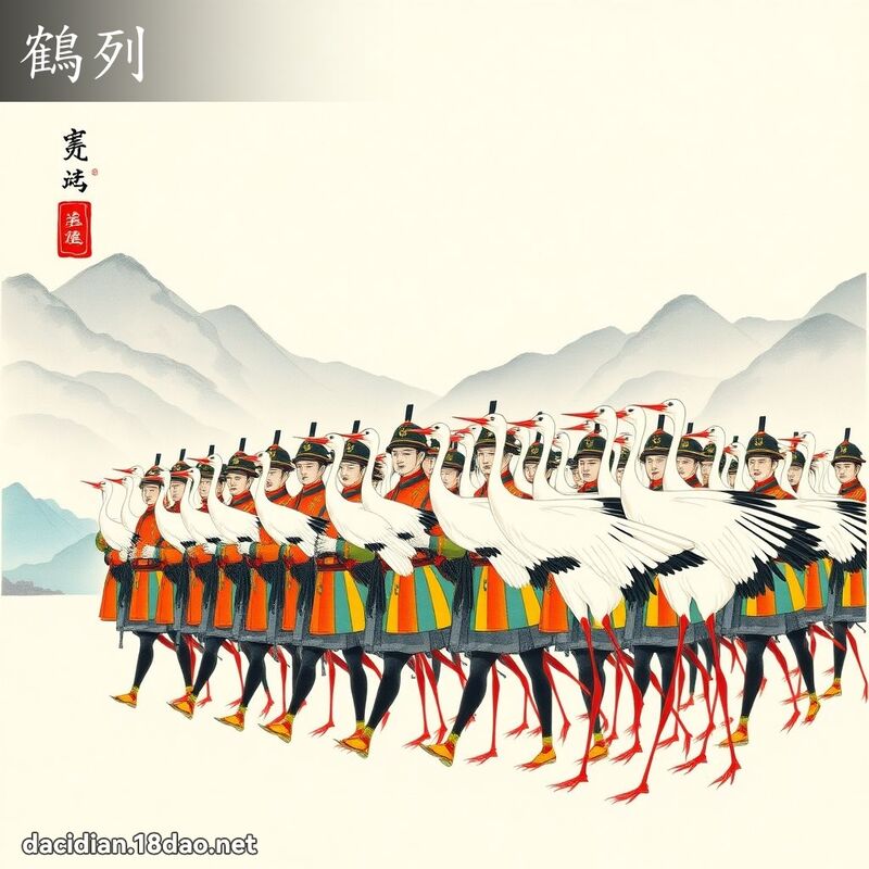 鶴列 - 國語大辭典配圖