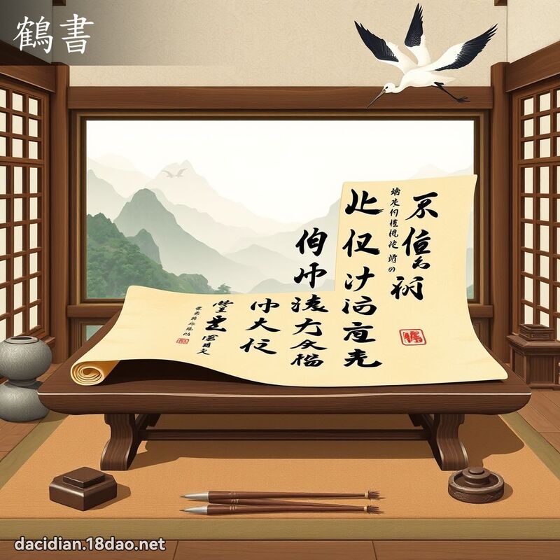 鹤书 - 国语大辞典配图