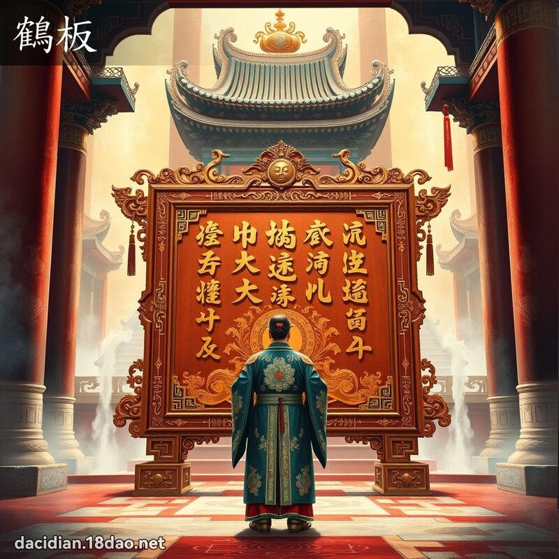 鶴板 - 國語大辭典配圖