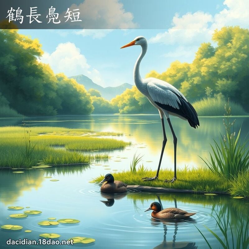 鹤长鳧短 - 国语大辞典配图