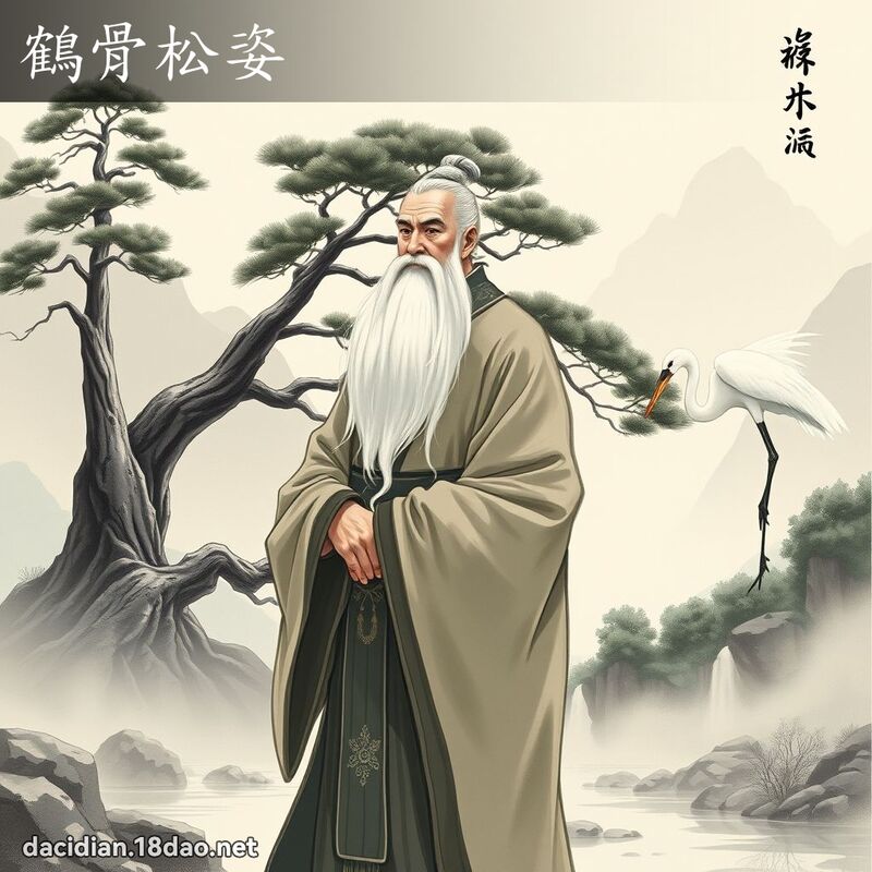 鶴骨松姿 - 國語大辭典配圖