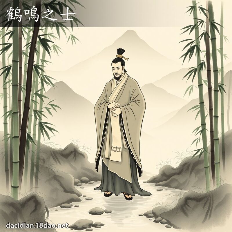 鶴鳴之士 - 國語大辭典配圖