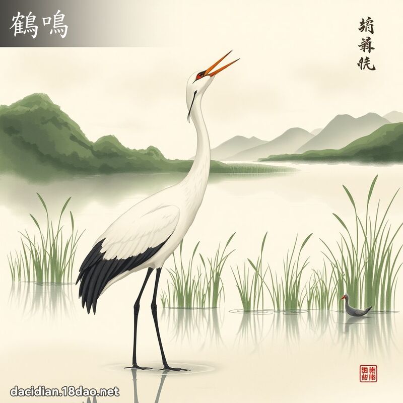 鶴鳴 - 國語大辭典配圖