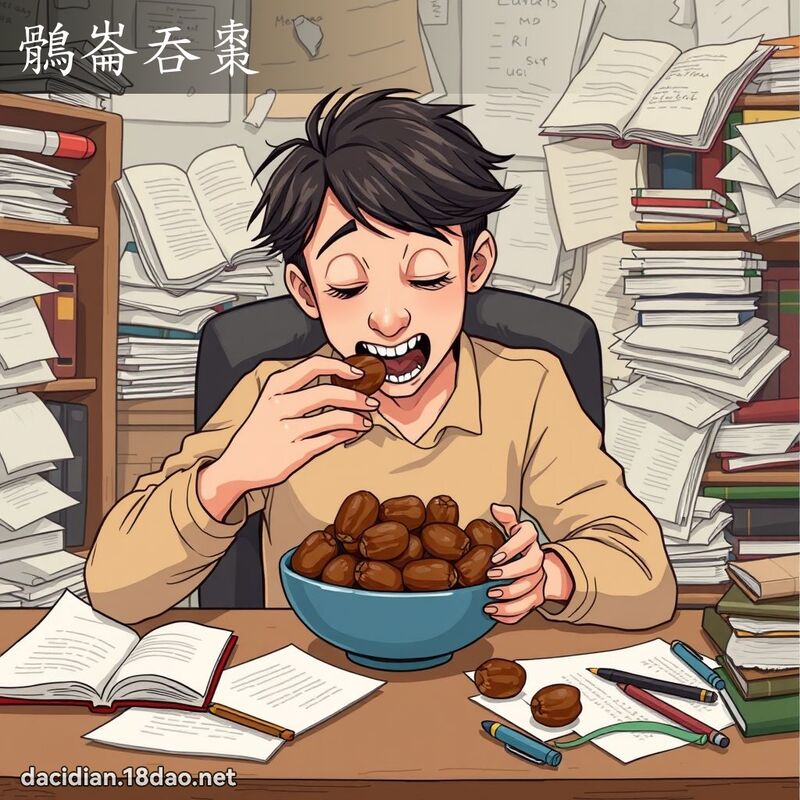 鶻崙吞棗 - 國語大辭典配圖