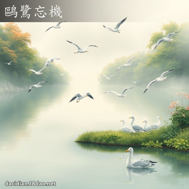 鷗鷺忘機 - 國語大辭典配圖