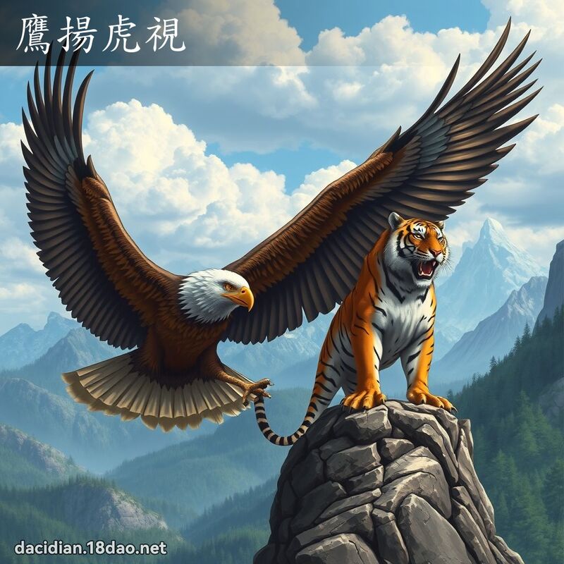 鷹揚虎視 - 國語大辭典配圖
