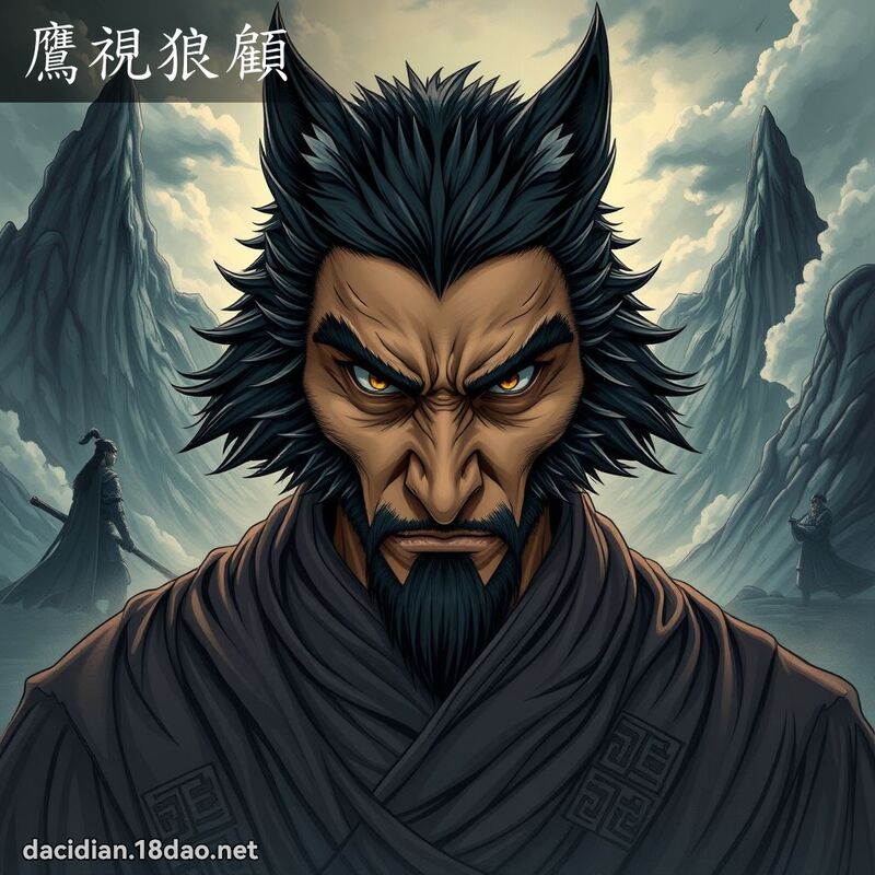 鷹視狼顧 - 國語大辭典配圖