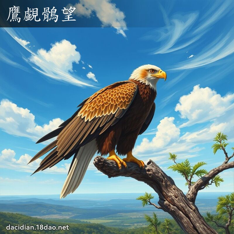 鹰覷鶻望 - 国语大辞典配图