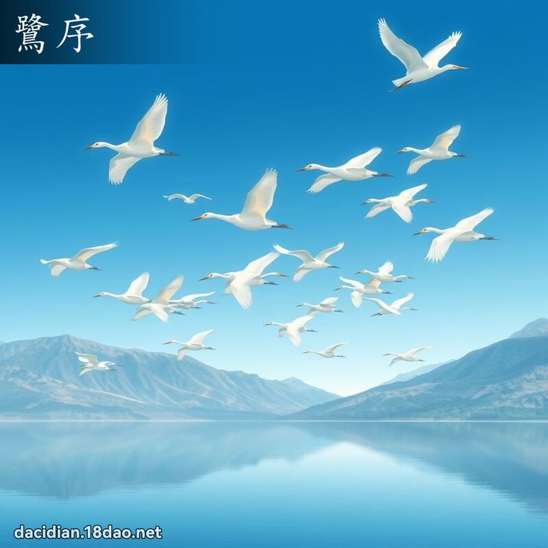 鷺序 - 国语大辞典配图