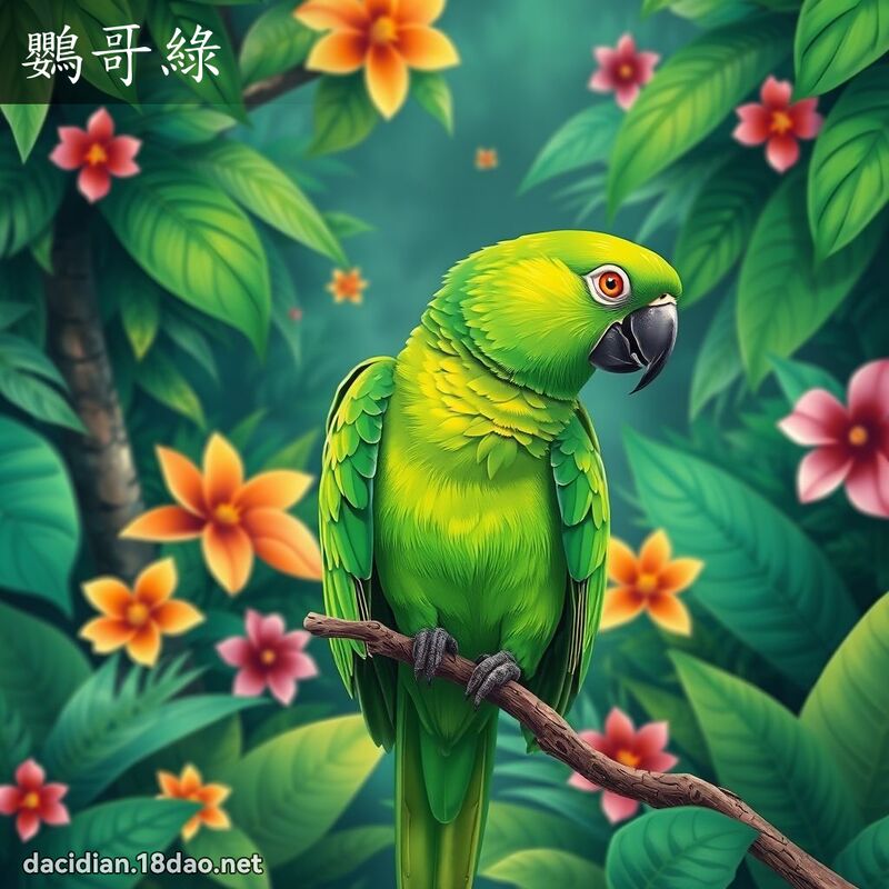 鸚哥綠 - 國語大辭典配圖