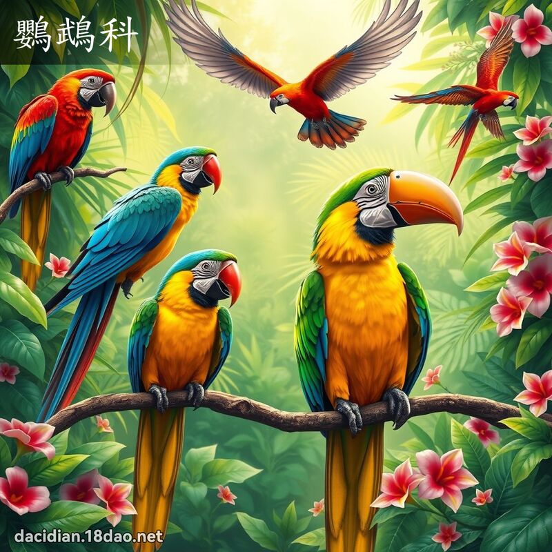 鸚鵡科 - 國語大辭典配圖