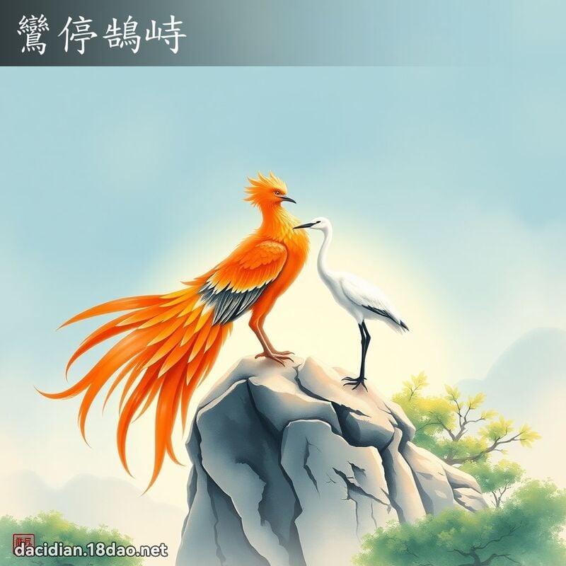 鸞停鵠峙 - 国语大辞典配图