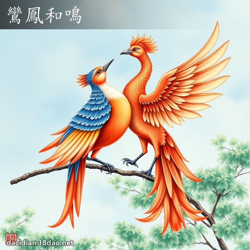 鸞凤和鸣 - 国语大辞典配图