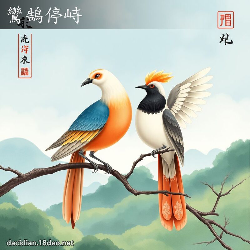 鸞鵠停峙 - 國語大辭典配圖