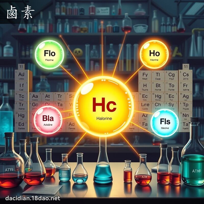 卤素 - 国语大辞典配图