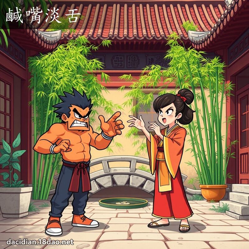 咸嘴淡舌 - 国语大辞典配图