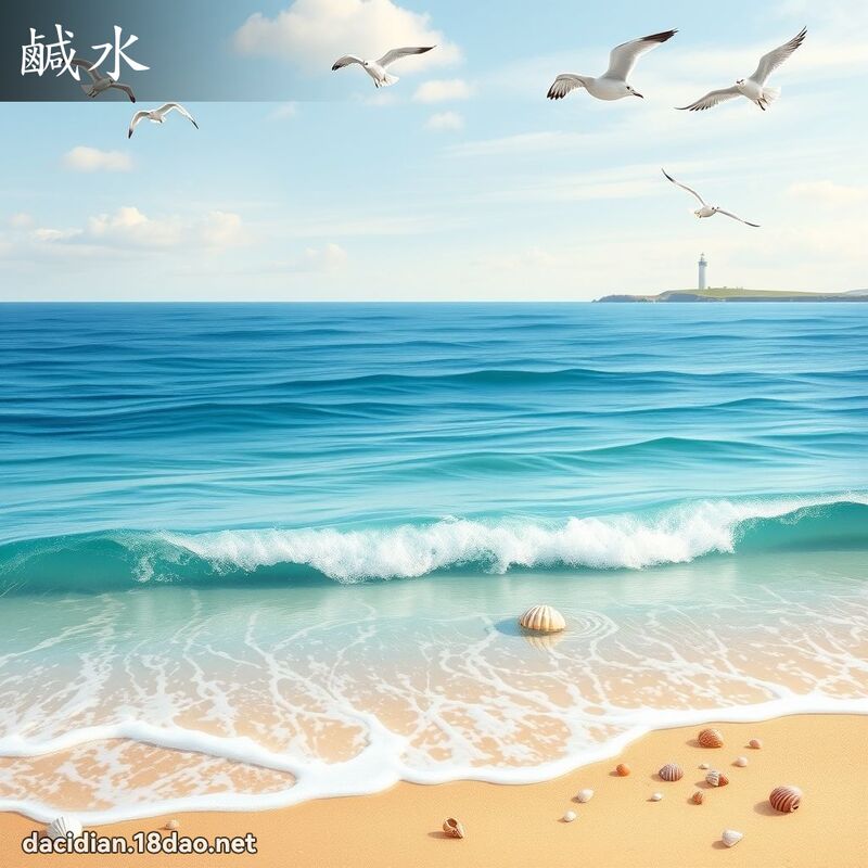 咸水 - 国语大辞典配图