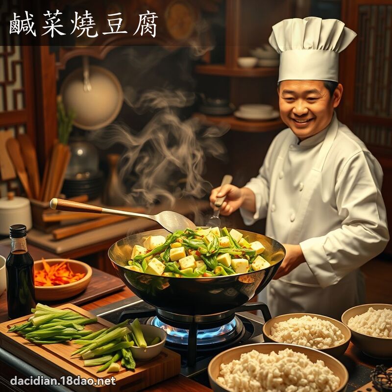 咸菜烧豆腐 - 国语大辞典配图