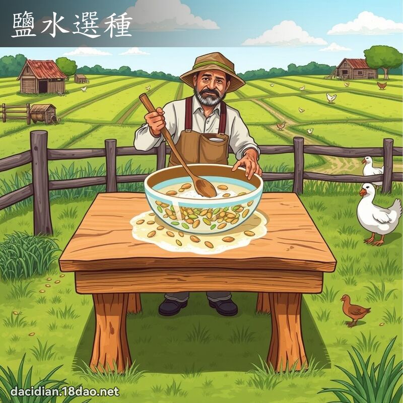 盐水选种 - 国语大辞典配图
