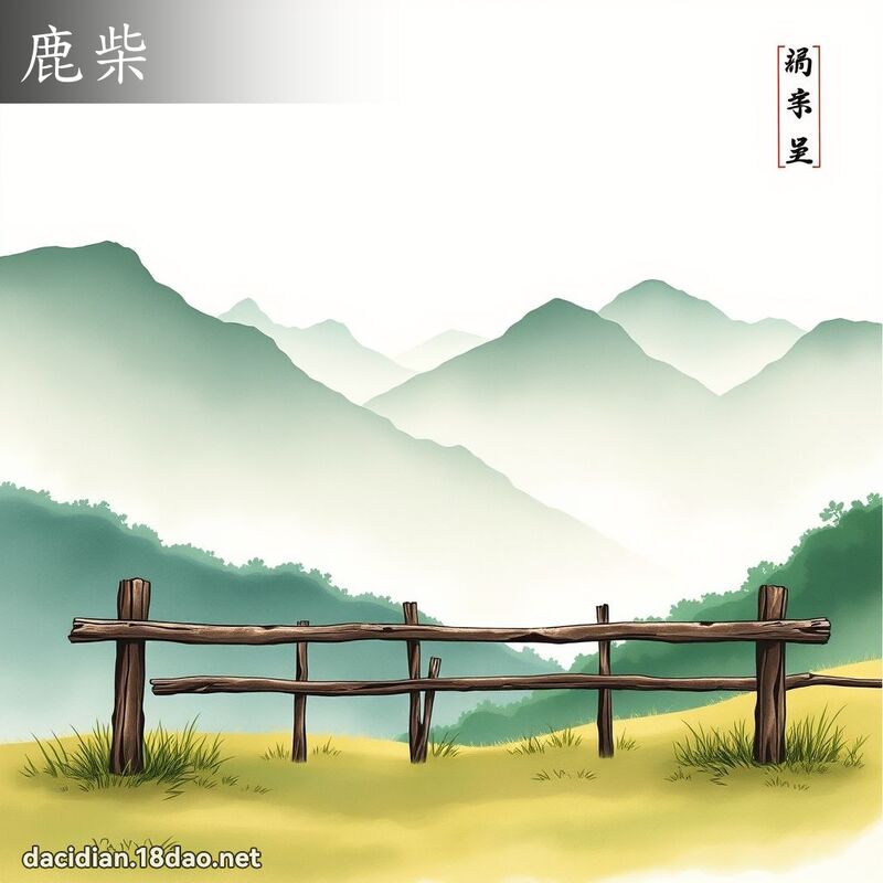鹿柴 - 國語大辭典配圖