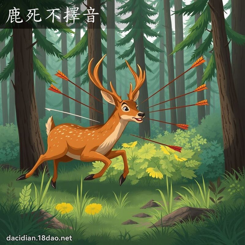 鹿死不擇音 - 國語大辭典配圖