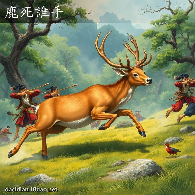 鹿死谁手 - 国语大辞典配图