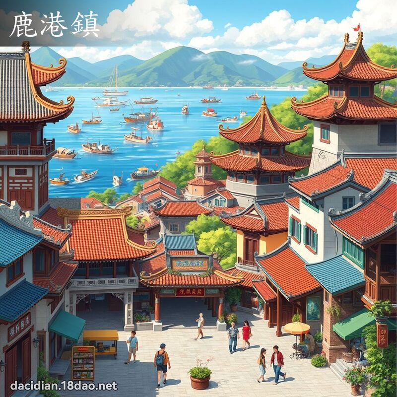 鹿港鎮 - 國語大辭典配圖