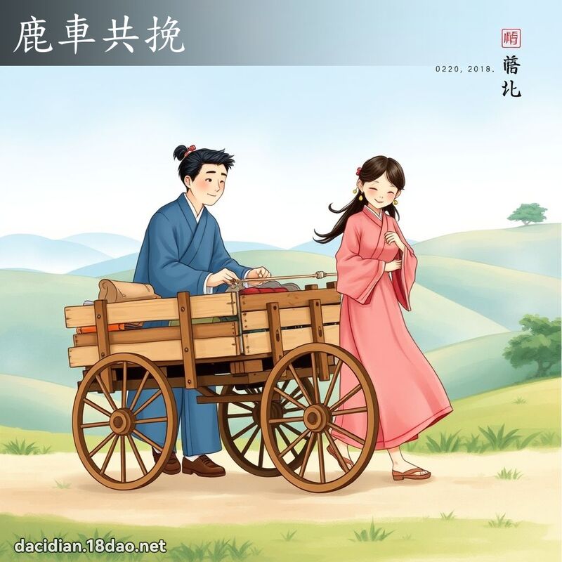 鹿车共挽 - 国语大辞典配图