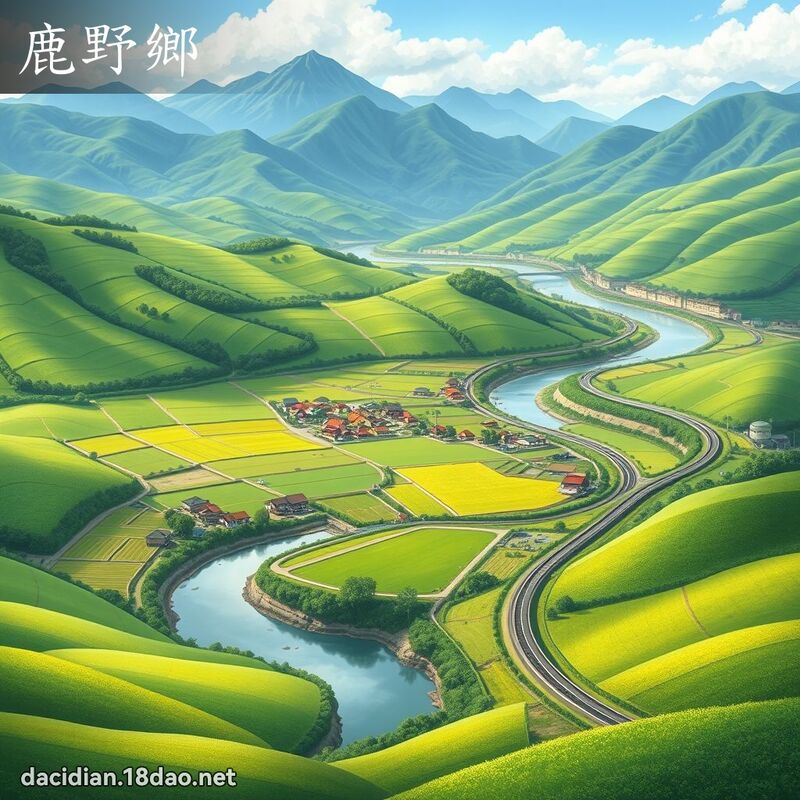 鹿野鄉 - 國語大辭典配圖
