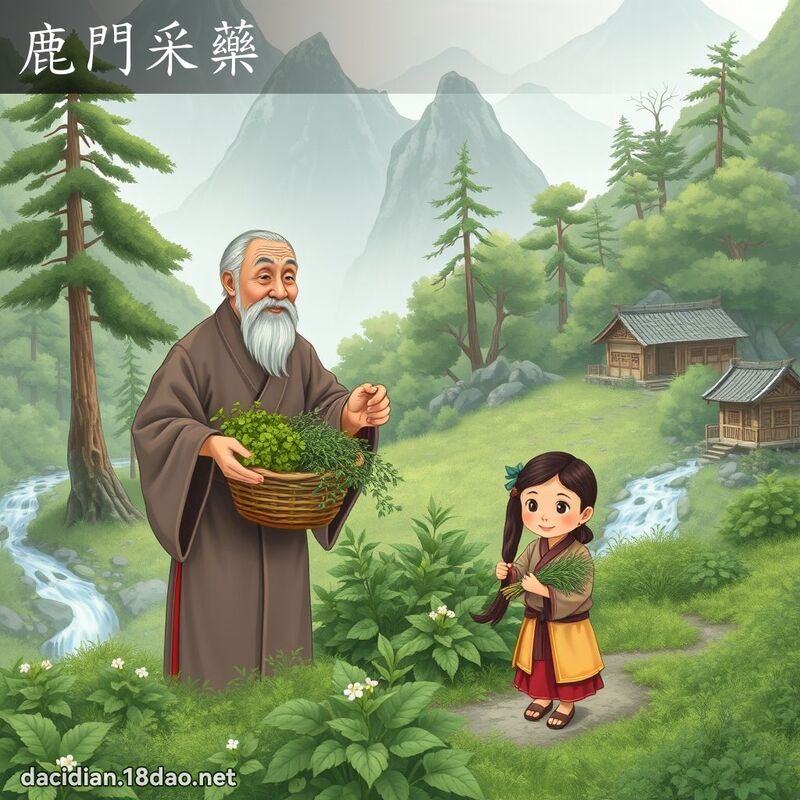 鹿門采藥 - 國語大辭典配圖