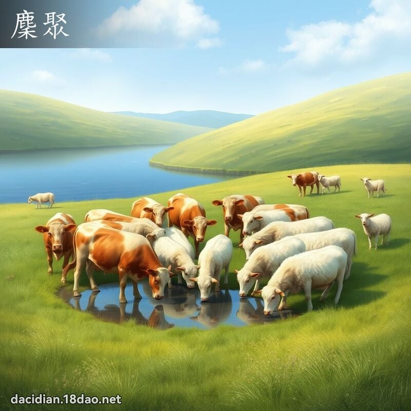 麇聚 - 国语大辞典配图