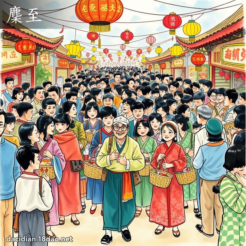麇至 - 國語大辭典配圖