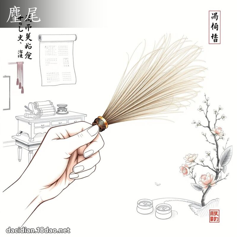 麈尾 - 國語大辭典配圖