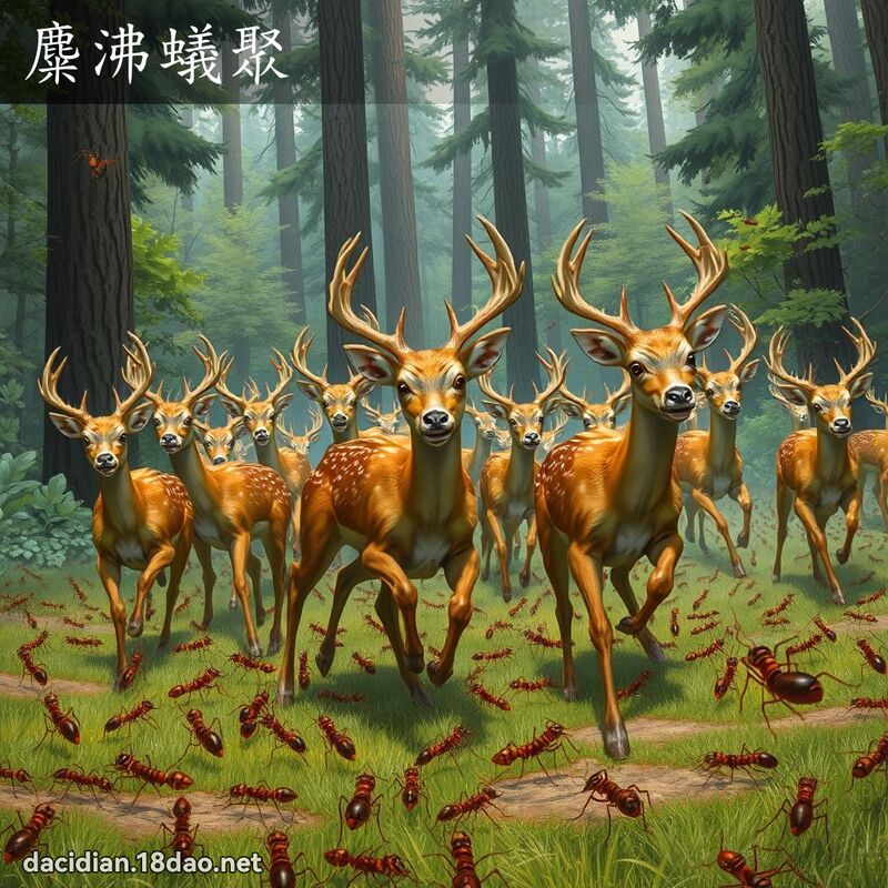 麋沸蟻聚 - 國語大辭典配圖