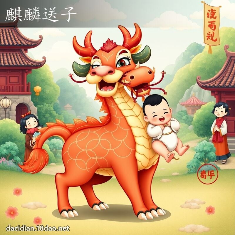 麒麟送子 - 国语大辞典配图