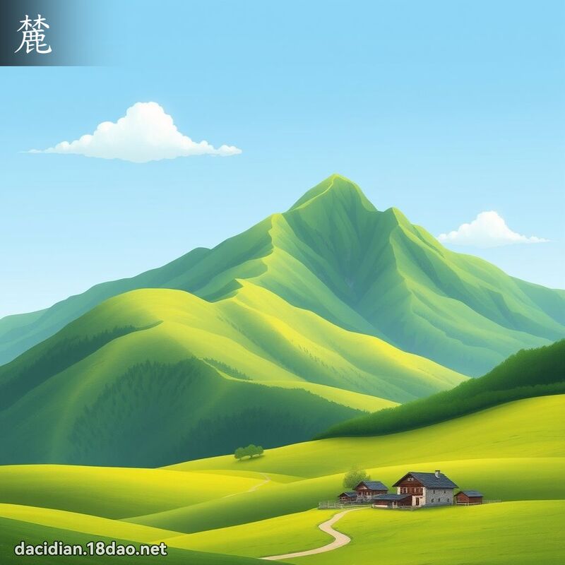 麓 - 國語大辭典配圖