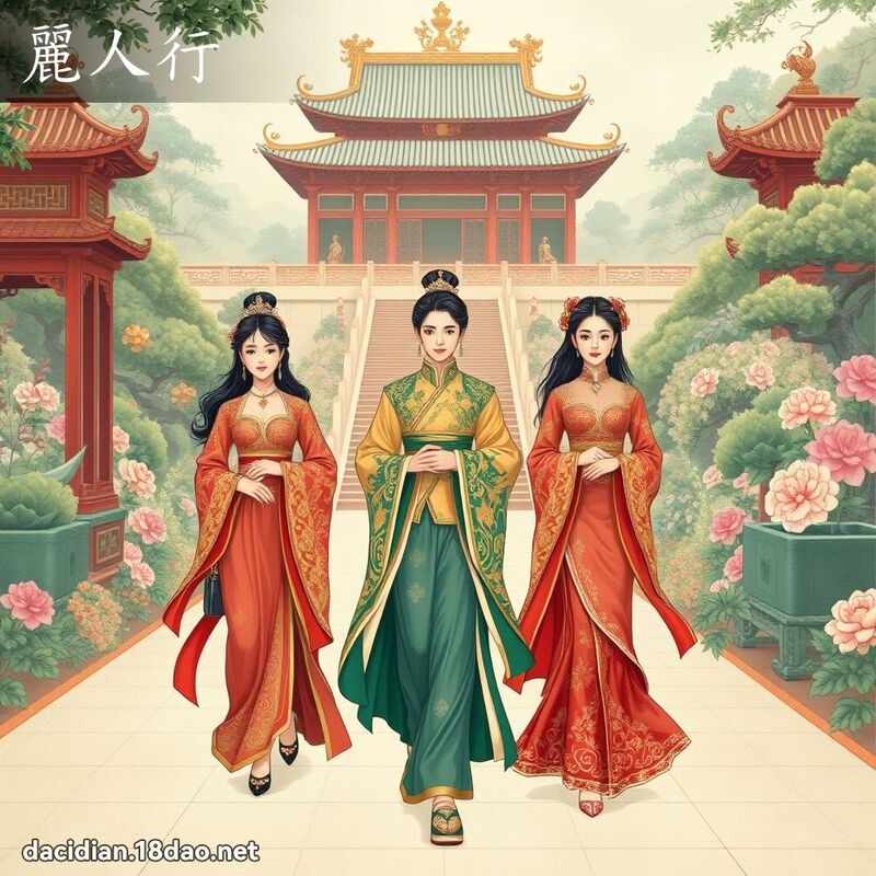 麗人行 - 國語大辭典配圖