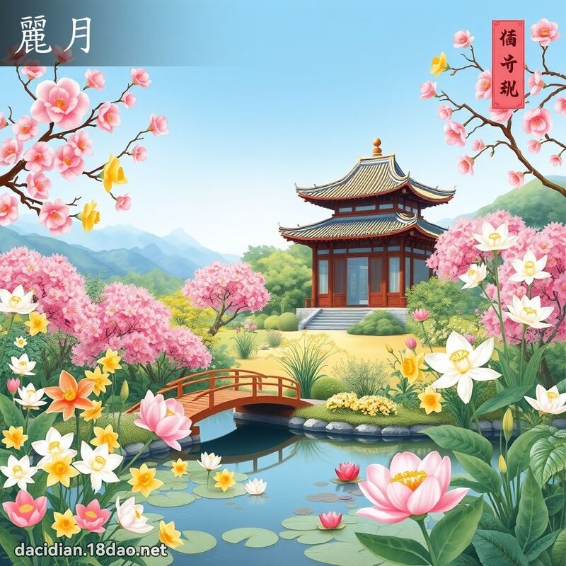 麗月 - 國語大辭典配圖
