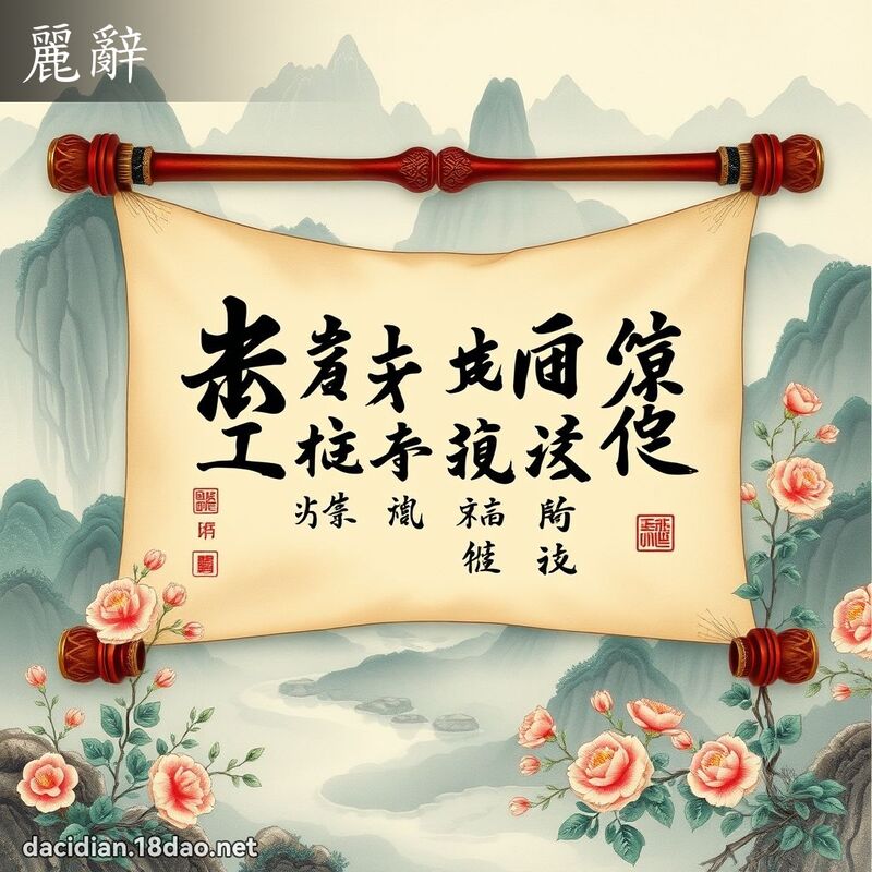 麗辭 - 國語大辭典配圖