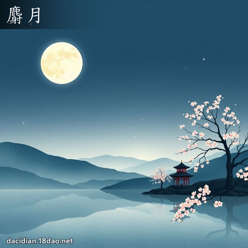麝月 - 國語大辭典配圖