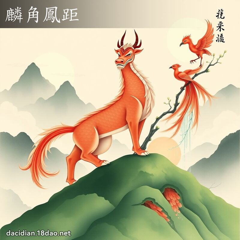麟角凤距 - 国语大辞典配图