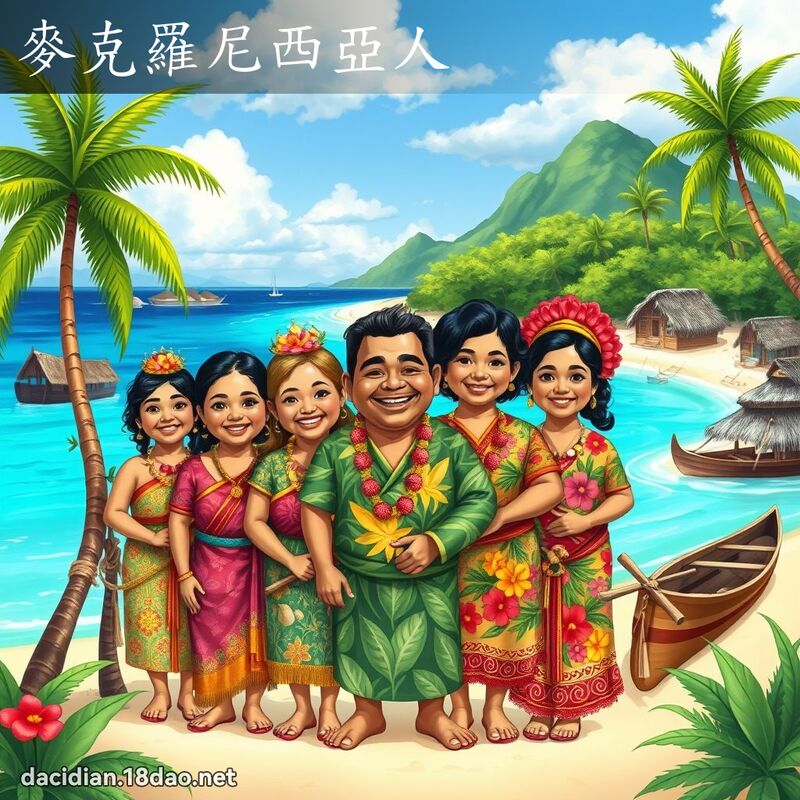 麦克罗尼西亚人 - 国语大辞典配图