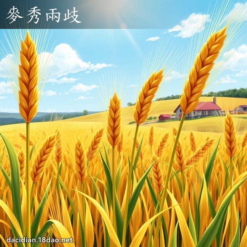 麦秀两歧 - 国语大辞典配图