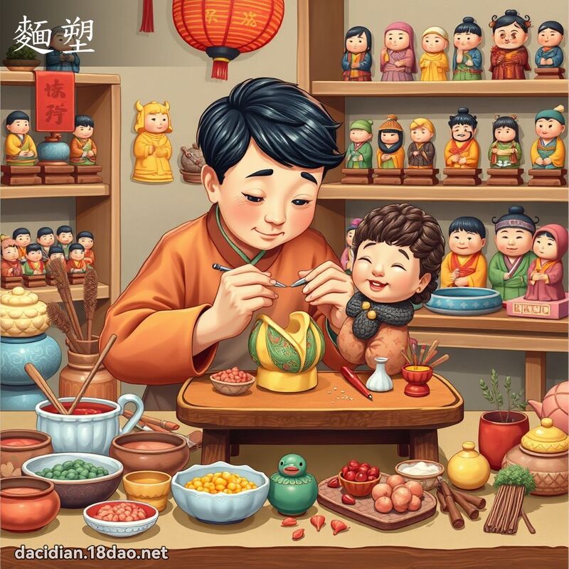 麵塑 - 國語大辭典配圖