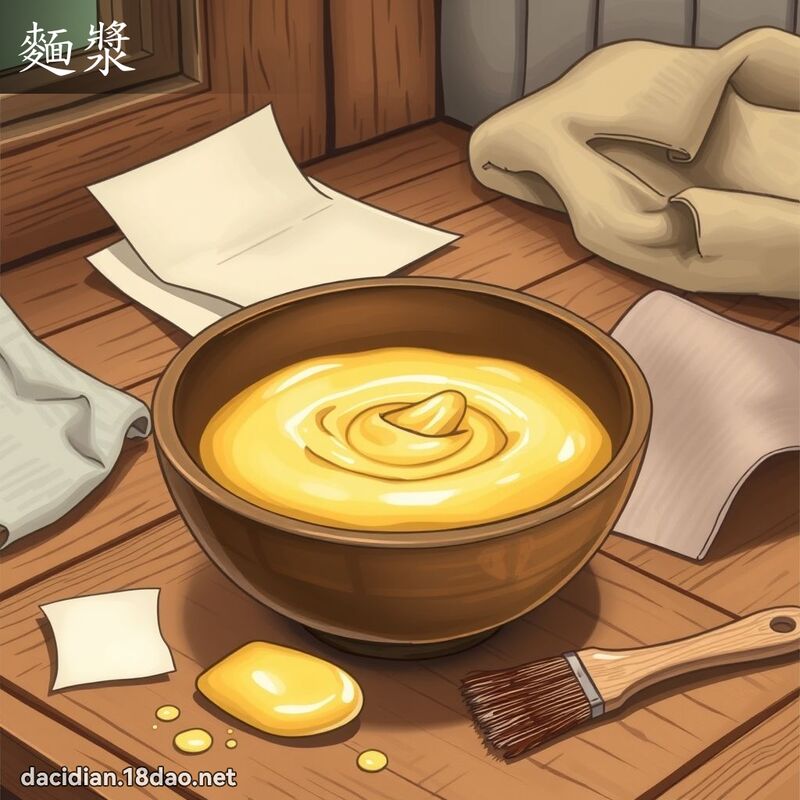 麵漿 - 國語大辭典配圖