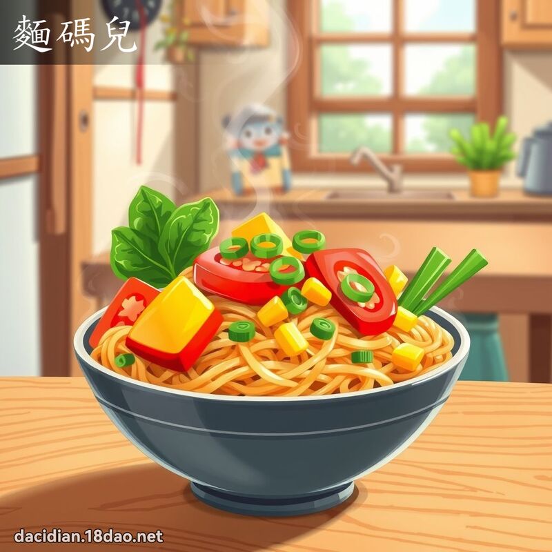 麵碼兒 - 國語大辭典配圖