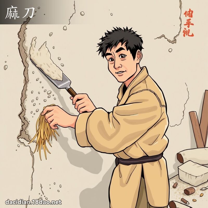 麻刀 - 国语大辞典配图