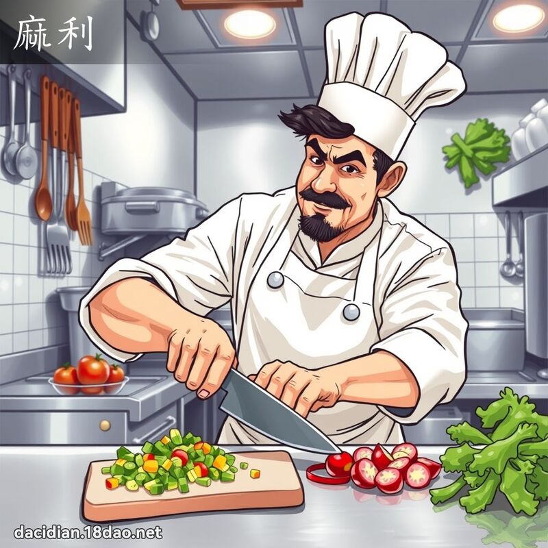 麻利 - 国语大辞典配图