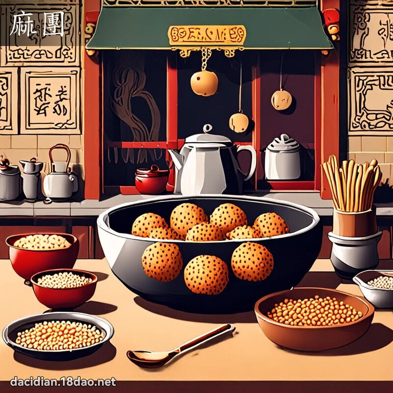 麻團 - 國語大辭典配圖